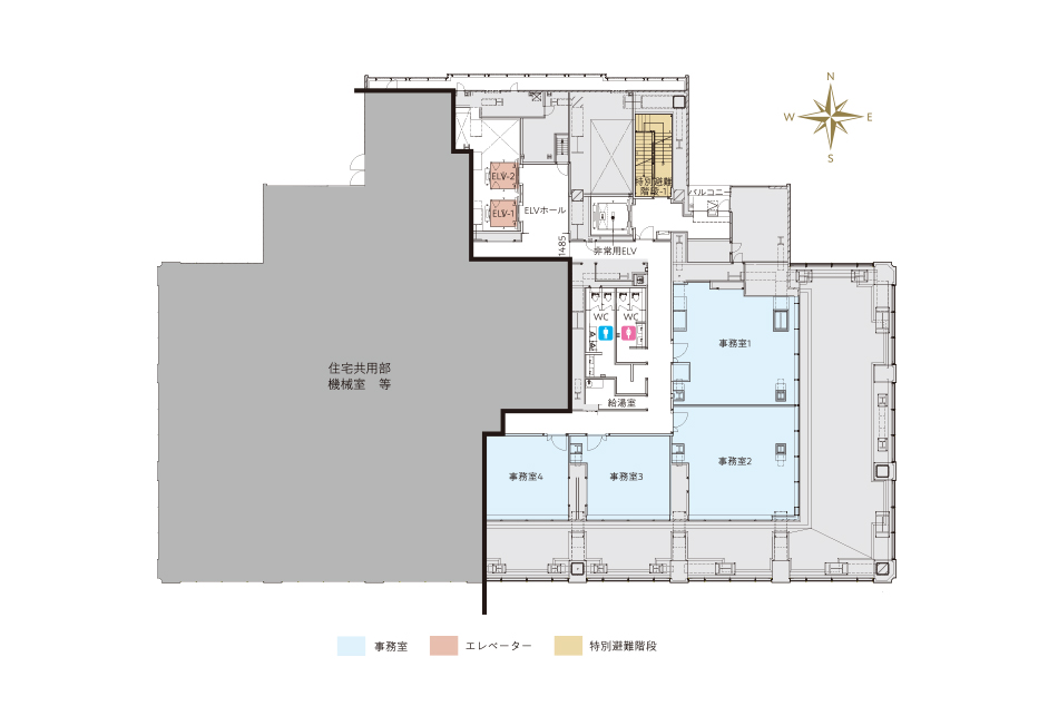 15F 小規模オフィス(事務室1~4)